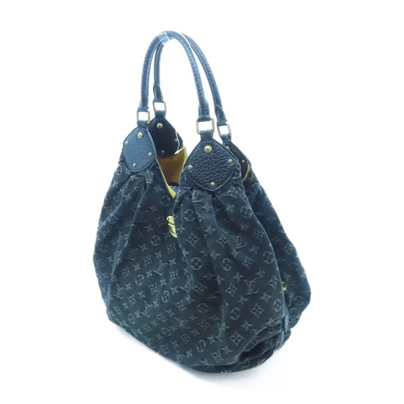 💎✨ DENIM ✨💎 LOUIS VUITTON X-LARGE HOBO MAHINA - Picture 9 of 16